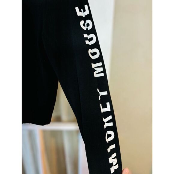 Women’s 2X Mickey Mouse “The One & Only” Cropped Black Pullover Hoodie - Picture 4 of 10